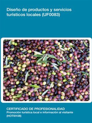cover image of UF0083--Diseño de productos y servicios turísticos locales